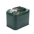 Каністра Merlion YT-HS-FX-20L, металева, з клапаном, гнучка лійка, 20л, Green