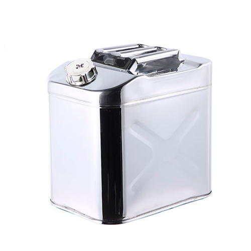 Каністра Merlion YT-ML201-25L, нержавіюча сталь, гнучка лійка, 25л, Silver