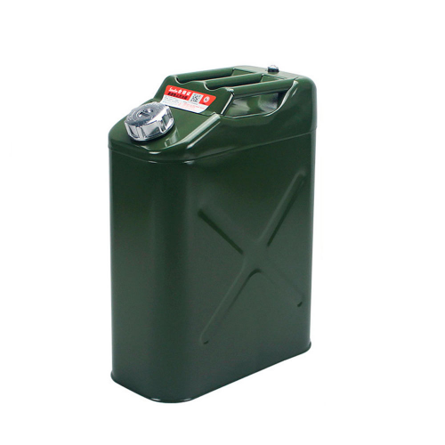 Каністра Merlion YT-HS-FV-20L, металева, з клапаном, гнучка лійка, 20л, Green