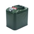 Каністра Merlion YT-HS-FX-25L, металева, з клапаном, гнучка лійка, 25л, Green