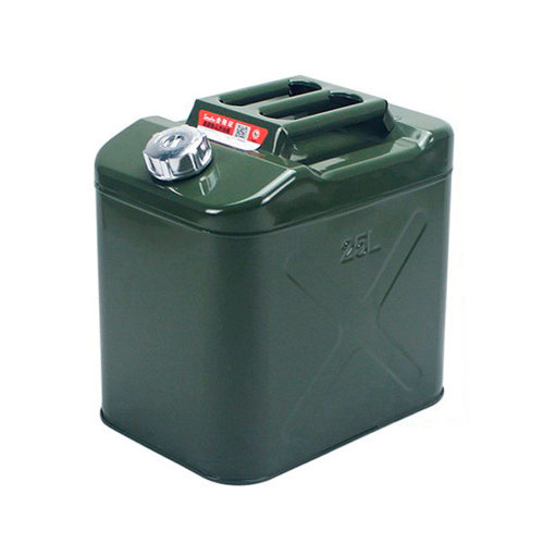 Каністра Merlion YT-HS-FX-25L, металева, з клапаном, гнучка лійка, 25л, Green