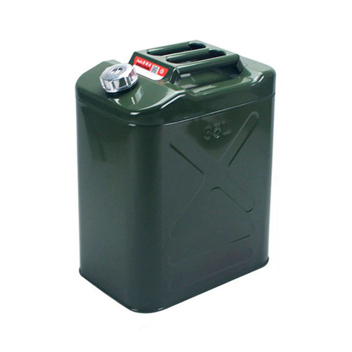 Каністра Merlion YT-HS-FX-35L, металева, з клапаном, гнучка лійка, 35л, Green