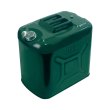 Каністра Merlion YT-HS-FX-50L, металева, з клапаном, гнучка лійка, 50л, Green