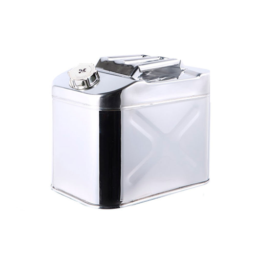 Каністра Merlion YT-ML201-20L, нержавіюча сталь, гнучка лійка, 20л, Silver