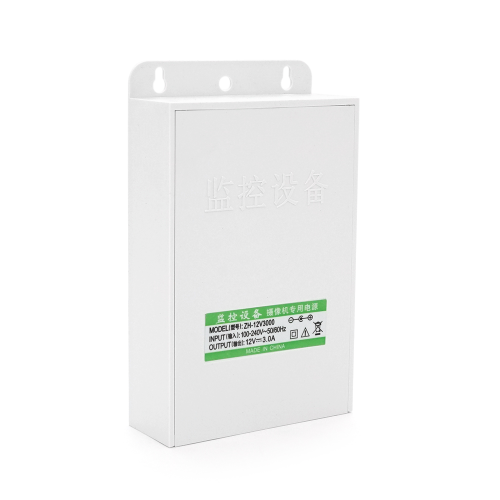 Імпульсний адаптер живлення YOSO Adtech, 12В, 3А, 36Вт штекер 5.5x2.1, Plastic Box IP63, кріплення (ZH-12V3000)