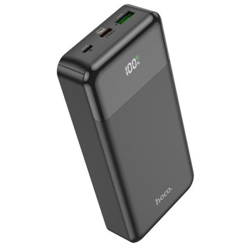 Зовнішній акумулятор Powerbank Hoco J102A Cool figure, PD20W+QC3.0, 20000mAh, Black (6931474783622)