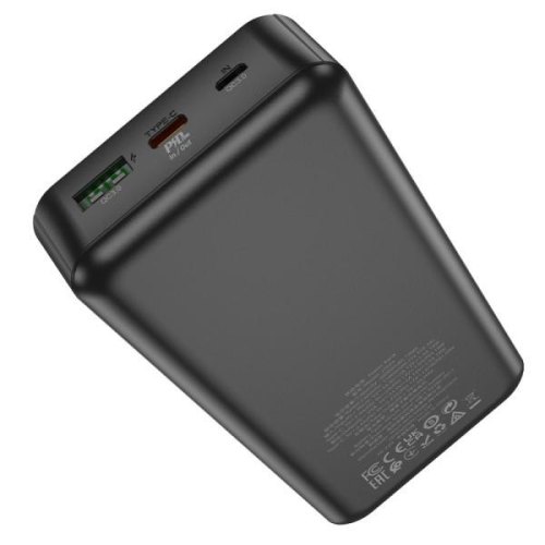 Зовнішній акумулятор Powerbank Hoco J102A Cool figure, PD20W+QC3.0, 20000mAh, Black (6931474783622)