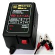 Зарядний пристрій для акумулятора Master Watt MW-AZU6, 6V, 1.3-13Ah, MF/WET/AGM/GEL/NICD/NIMH, 180-240V, струм заряду 0.3-1.2A, крокодили