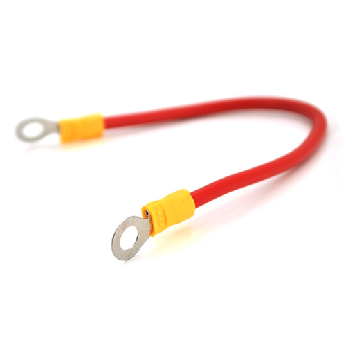 Перемичка (з'єднувач) для акумуляторів Voltronic, 200мм, 4мм2, під болт М6 (6.3мм внутрішній діаметр), ціна за штуку