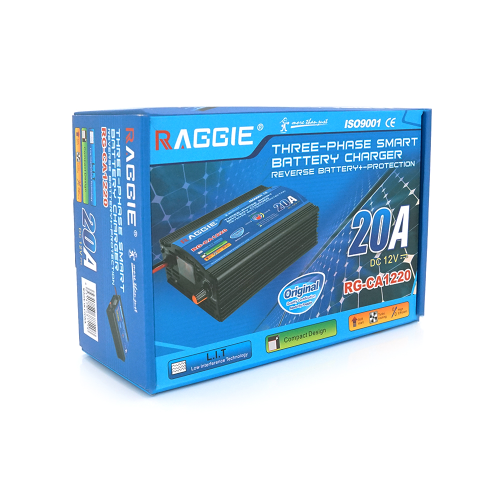 Зарядний пристрій Voltronic RAGGIE RG-CA1220A, для акумулятора 12V, 20A, крокодили, Q16