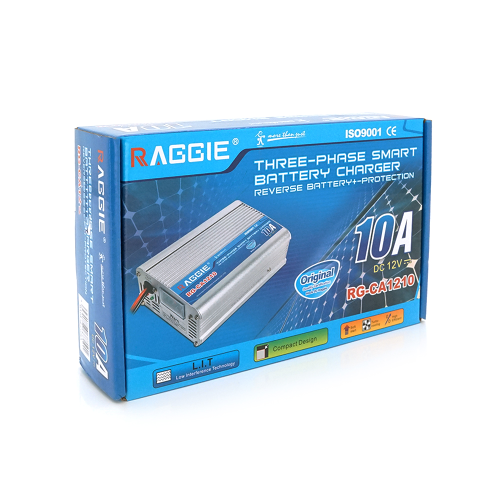 Зарядний пристрій Voltronic RAGGIE RG-CA1210A, для акумулятора 12V, 10A, крокодили, Q15