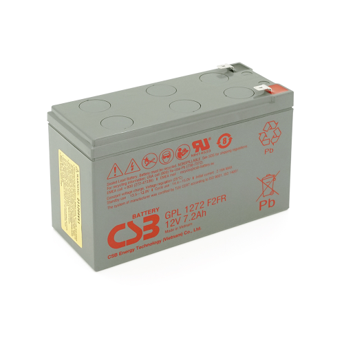 Акумуляторна батарея CSB Battery GPL1272F2, 12V, 7.2Ah, Q10