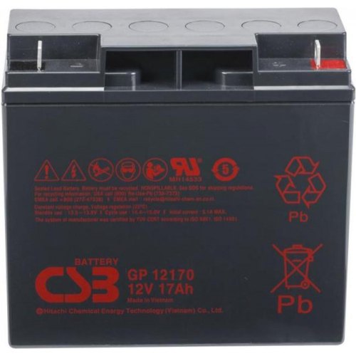 Акумуляторна батарея CSB Battery GP12170I, 12V, 17Ah, М5, Q4/96