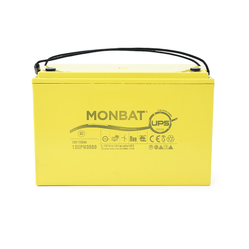 Акумуляторна батарея MONBAT TOP TERMINAL 12UPM3500, AGM, 12V, 100Ah