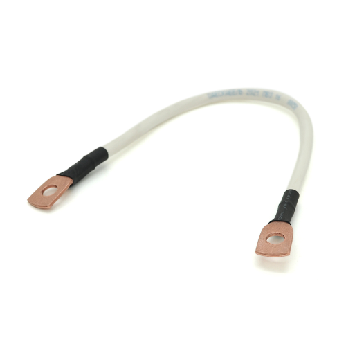 Кабель для з'єднання акумуляторів (перемичка) YugTorg, довжина 50см, провід мідний ПВ-3/КГНВ Одесакабель, 16мм2, з клемами М8 (мідь)