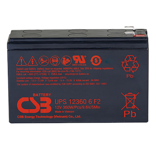 Акумуляторна батарея CSB Battery UPS123606F2, 12V, 6Ah, Q12