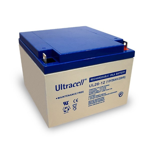 Акумуляторна батарея Ultracell UL26-12, AGM, 12V, 26Ah, White, Q1/180
