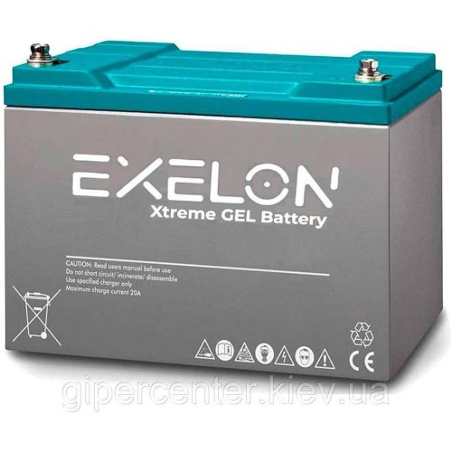 Акумуляторна батарея EXELON EXG100-12, GEL, 12V, 100Ah, Grey, Q1/48