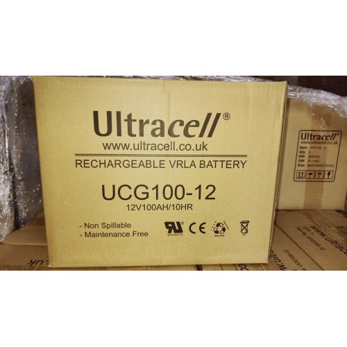 Акумуляторна батарея Ultracell UCG100-12, GEL, 12V, 100Ah, White, Q1/48