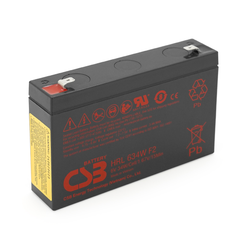 Акумуляторна батарея CSB Battery HRL634WF2, 6V, 9Ah, Q10