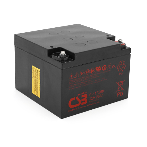 Акумуляторна батарея CSB Battery GP12260, 12V, 26Ah, Q2/72
