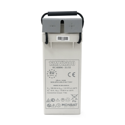 Акумуляторна батарея MONBAT FRONT TERMINAL 12MVR200, AGM, 12V, 200Ah