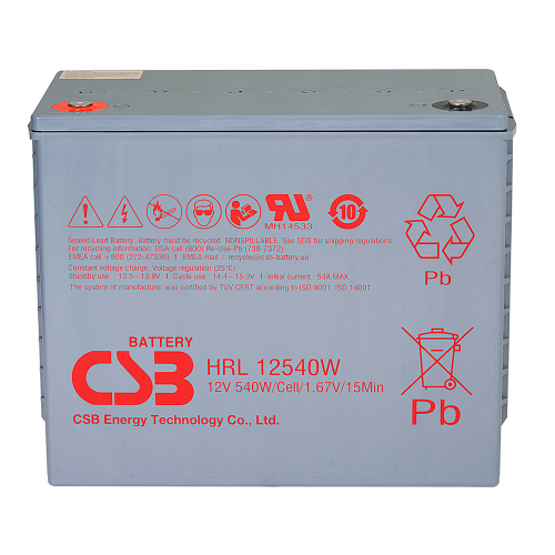 Акумуляторна батарея CSB Battery HRL12540W, 12V, 130Ah