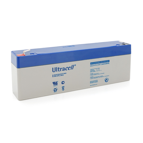 Акумуляторна батарея Ultracell UL2.4-12, AGM, 12V, 2.4Ah, White, Q10