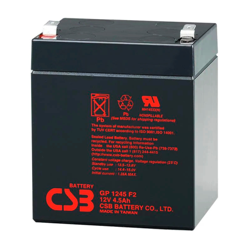 Акумуляторна батарея CSB Battery GP1245F2, 12V, 4.5Ah, Q10