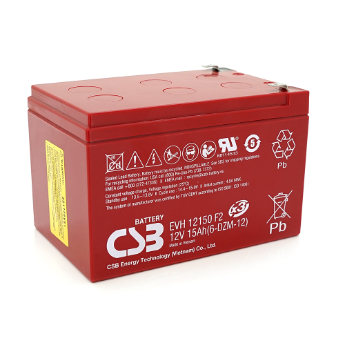 Акумуляторна батарея CSB Battery EVH12150F2, 12V, 15Ah, Q4