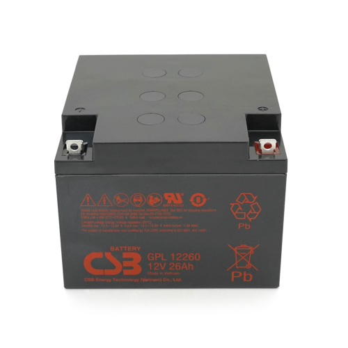 Акумуляторна батарея CSB Battery GPL12260, 12V, 26Ah, Q2/72