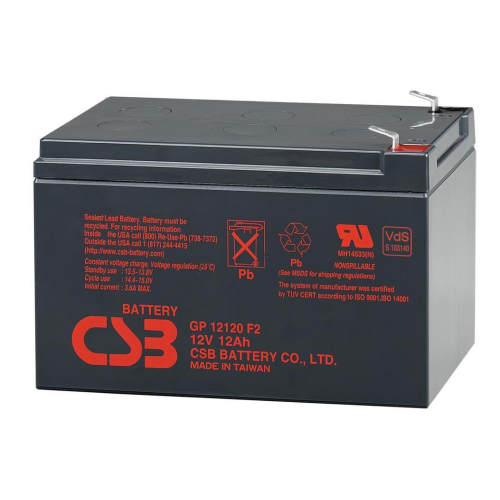 Акумуляторна батарея CSB Battery GP12120F2, 12V, 12Ah, Box, Q6