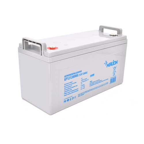 Акумуляторна батарея MERLION GP121200M8, AGM, 12V, 120Ah, White, Q1/30