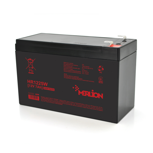 Акумуляторна батарея MERLION HR1225W, 12V, 7Ah, Q10/420
