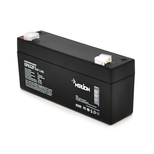 Акумуляторна батарея MERLION GP632F1, AGM, 6V, 3.2Ah, Q20