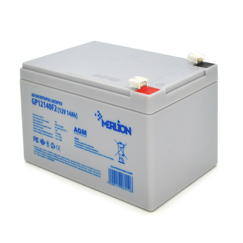 Акумуляторна батарея MERLION GP12140F2, AGM, 12V, 14Ah, Q6/252