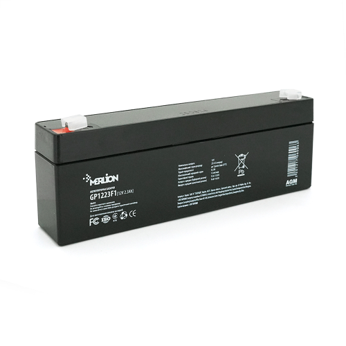 Акумуляторна батарея MERLION GP1223F1, AGM, 12V, 2.3Ah, Q20