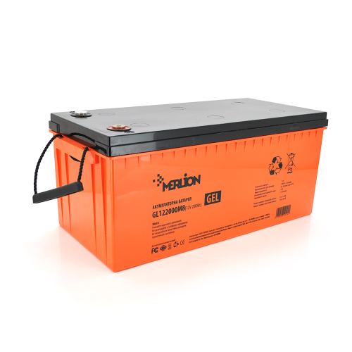 Акумуляторна батарея MERLION GL122000M8, 12V, 200Ah, Q1/18
