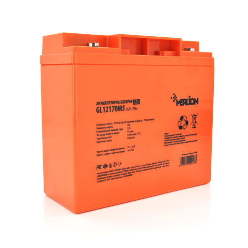 Акумуляторна батарея MERLION GL12170M5, 12V, 17Ah, Q4