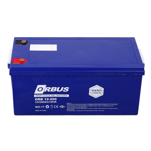 Акумуляторна батарея ORBUS CG12200, GEL, 12V, 200Ah, Blue, Q1/24