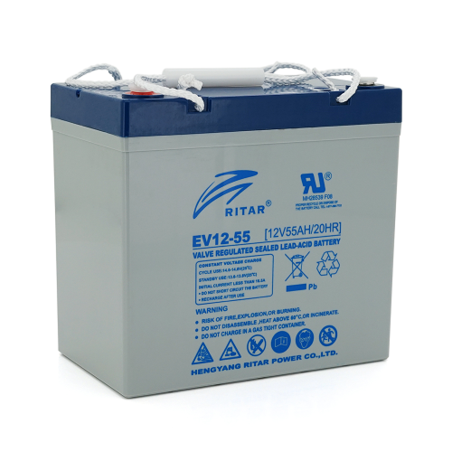 Тяговий акумулятор RITAR EV12-55, 12V, 55Ah, M5, Q1