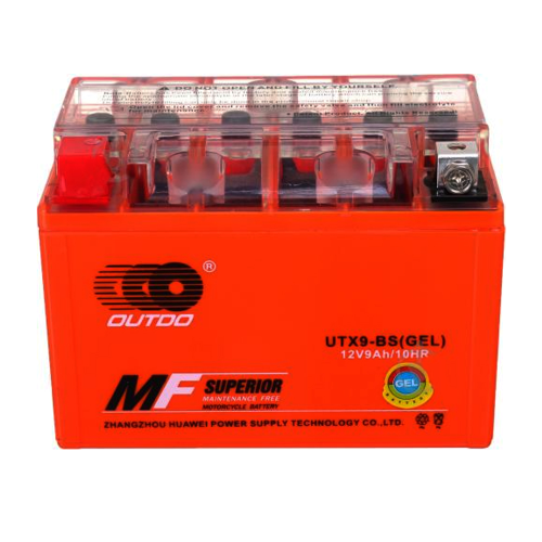Мотоакумулятор OUTDO (Maxion) UTX9-BS GEL, 12V, 9Ah, Orange, Q8