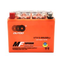 Мотоакумулятор OUTDO (Maxion) UTX12-BS GEL, 12V, 10Ah, Orange, Q6