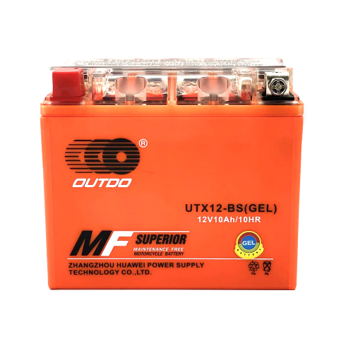 Мотоакумулятор OUTDO (Maxion) UTX12-BS GEL, 12V, 10Ah, Orange, Q6
