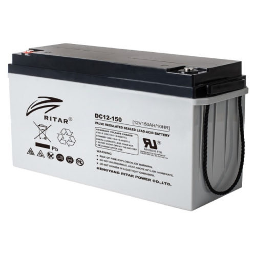Акумуляторна батарея RITAR DC12-150, AGM, Gray Case, 12V, 150Ah, Q1/24
