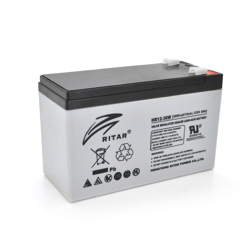 Акумуляторна батарея RITAR HR1236W, AGM, Gray Case, 12V, 9Ah, Q10