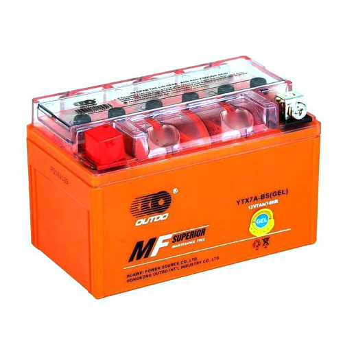 Мотоакумулятор OUTDO (Maxion) UTX7A-BS GEL, 12V, 7Ah, Orange, Q8