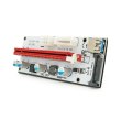 Плата PCE164P-N09 (V008S-Plus) Riser PCI-EX, x1=&gt;x16, USB 3.0, DC12V(Molex&amp;PCI-E / 6pin), SATA / 15pin, конденсатори 270, VER008S,Пакет