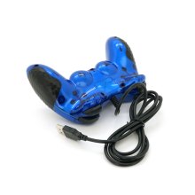 Геймпад дротовий для комп'ютера Brazzers BR-8700, USB 2.0, Blue, Blister