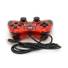 Геймпад дротовий для комп'ютера Brazzers BR-8700, USB 2.0, Red, Blister
